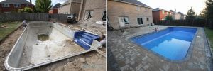 Image of a pool renovation done by Pool Craft in Richmond Hill