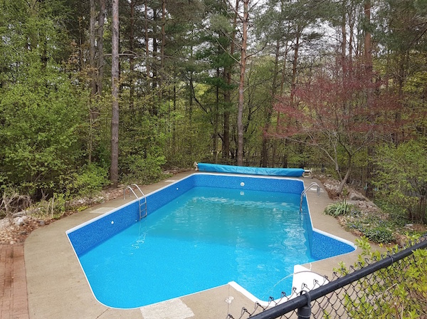 A swimming pool ready for summer